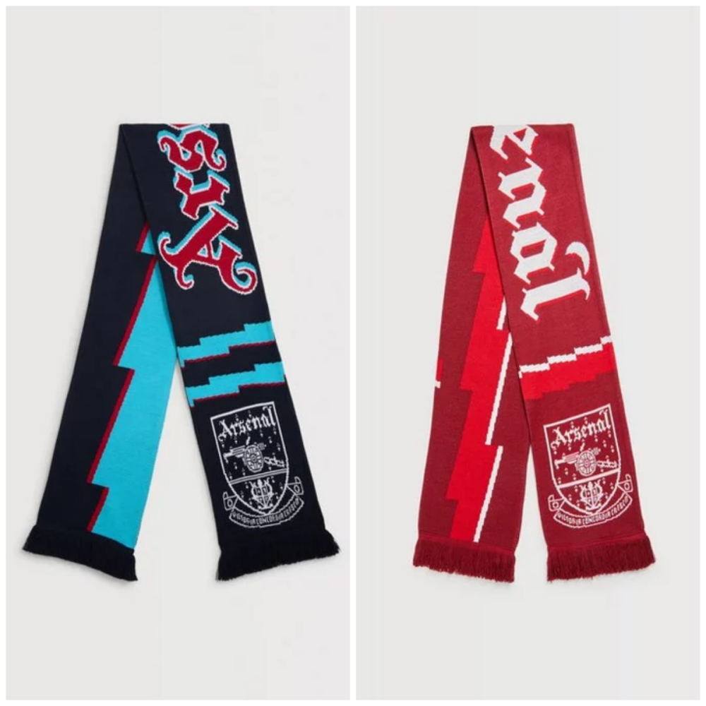 🇬🇧英國 兵工廠復古隊徽閃電圍巾 Arsenal Bolt Scarf｜兵工廠足球俱樂部 槍手 阿森納 英超 足球-細節圖2