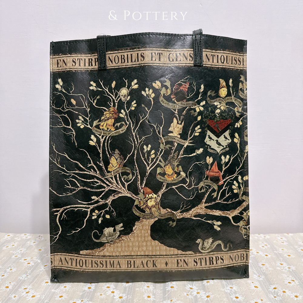 Harry Potter × Flapper 布萊克家族樹掛毯HDPE材質托特包｜手提/單肩包 肩背袋 哈利波特-細節圖2