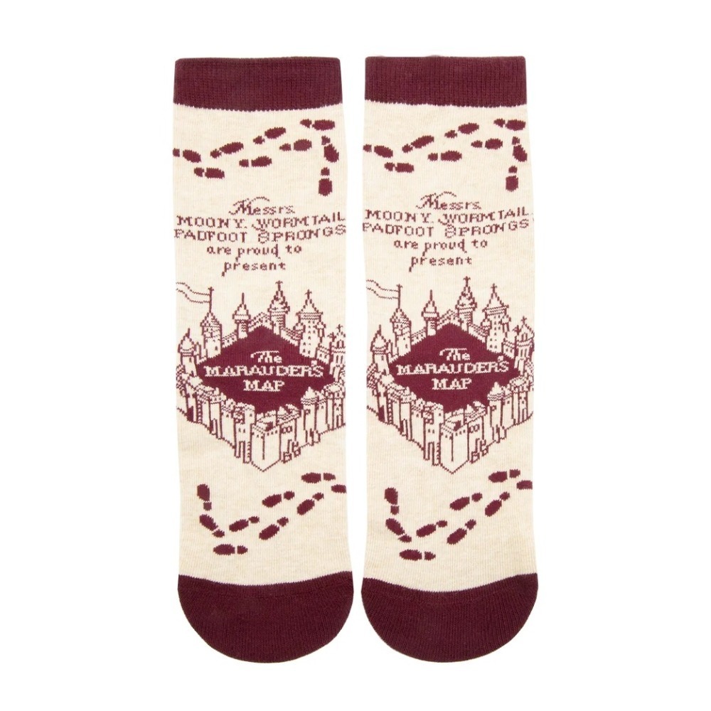 🔥現貨 🇬🇧倫敦影城 劫盜地圖棉質短襪/中短襪 Harry Potter 哈利波特周邊-細節圖3