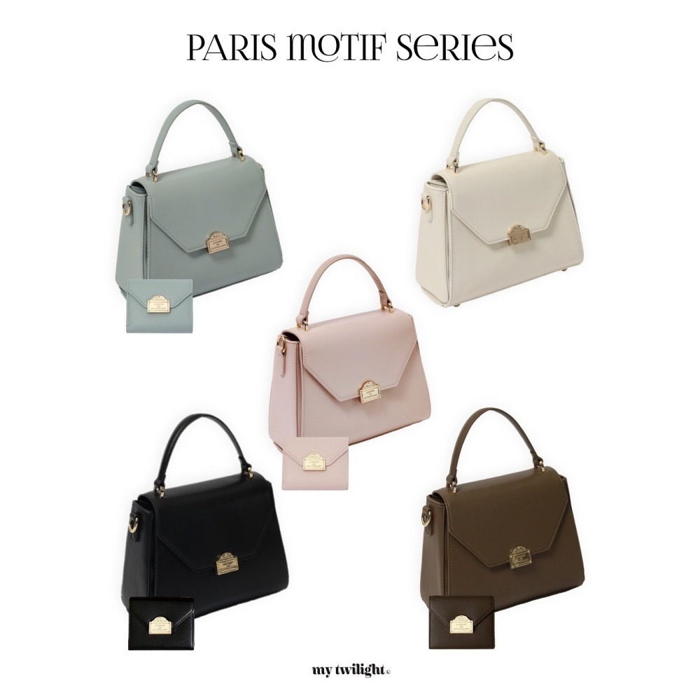 🇯🇵日本 my twilight 浪漫巴黎金屬扣式三折皮革短夾 皮夾 錢包 小眾品牌♡不撞款~-細節圖11