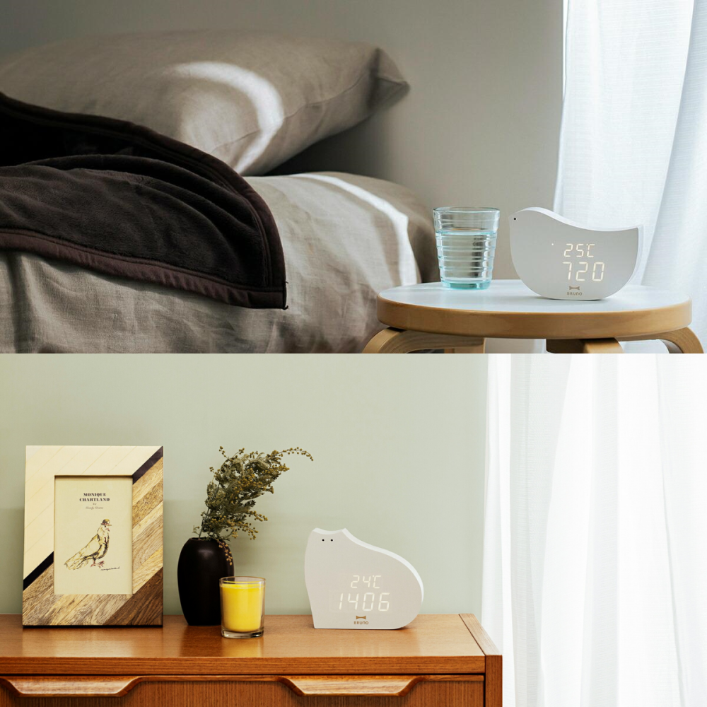 🇯🇵日本 BRUNO 動物造型LED電子時鐘 貓咪 鳥 鬧鐘 BCA033-BIRD、CAT-細節圖7