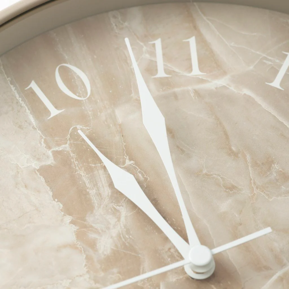 🇯🇵日本 BRUNO 大理石紋數字掛鐘 BCW046 靜音時鐘 指針式時鐘-細節圖5