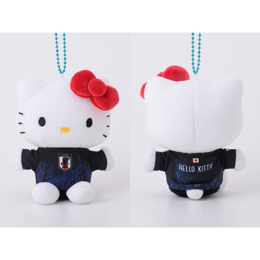 🇯🇵日本國家足球隊 × Sanrio 三麗鷗聯名球衣玩偶 吊飾娃 凱蒂貓 大耳狗 布丁狗 美樂蒂 酷洛米 漢頓 企鵝-細節圖4