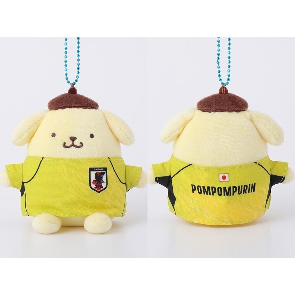 🇯🇵日本國家足球隊 × Sanrio 三麗鷗聯名球衣玩偶 吊飾娃 凱蒂貓 大耳狗 布丁狗 美樂蒂 酷洛米 漢頓 企鵝-細節圖5