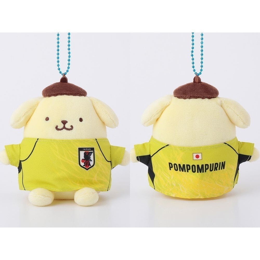 🇯🇵日本國家足球隊 × Sanrio 三麗鷗聯名球衣玩偶 吊飾娃 凱蒂貓 大耳狗 布丁狗 美樂蒂 酷洛米 漢頓 企鵝-細節圖5