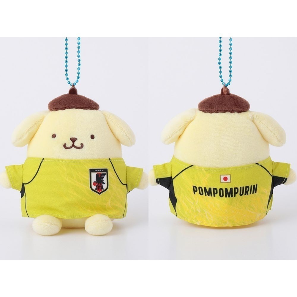 🇯🇵日本國家足球隊 × Sanrio 三麗鷗聯名球衣玩偶 吊飾娃 凱蒂貓 大耳狗 布丁狗 美樂蒂 酷洛米 漢頓 企鵝-細節圖5