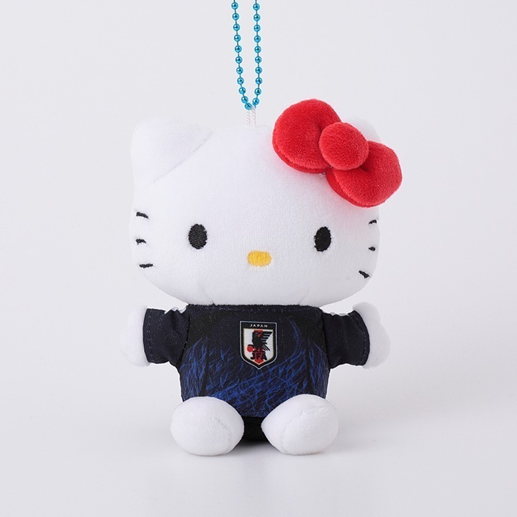 🇯🇵日本國家足球隊 × Sanrio 三麗鷗聯名球衣玩偶 吊飾娃 凱蒂貓 大耳狗 布丁狗 美樂蒂 酷洛米 漢頓 企鵝-規格圖6