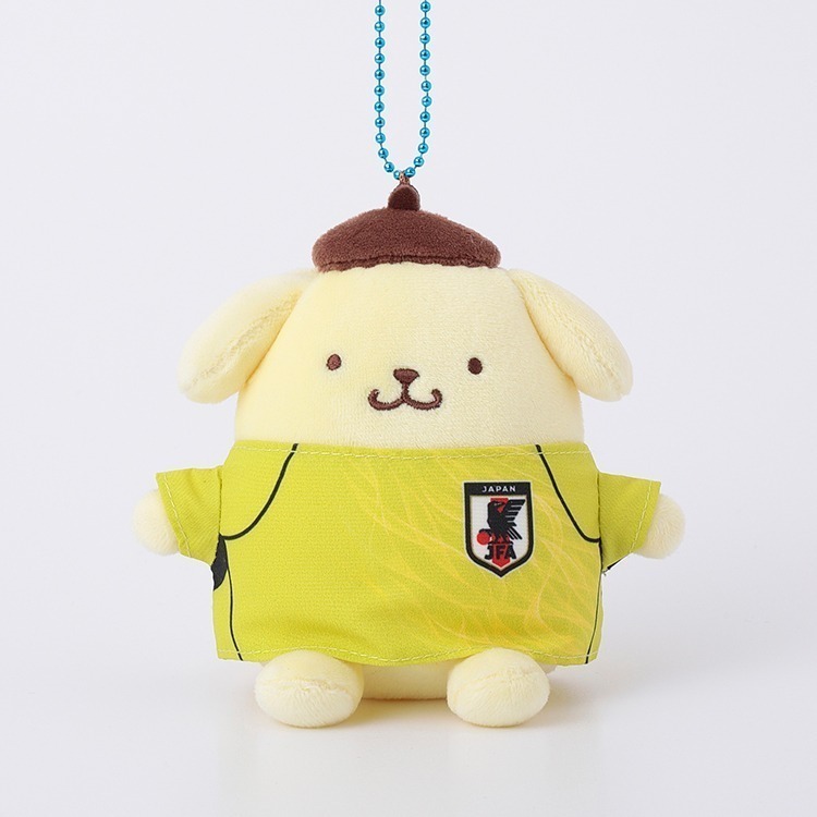 🇯🇵日本國家足球隊 × Sanrio 三麗鷗聯名球衣玩偶 吊飾娃 凱蒂貓 大耳狗 布丁狗 美樂蒂 酷洛米 漢頓 企鵝-規格圖6