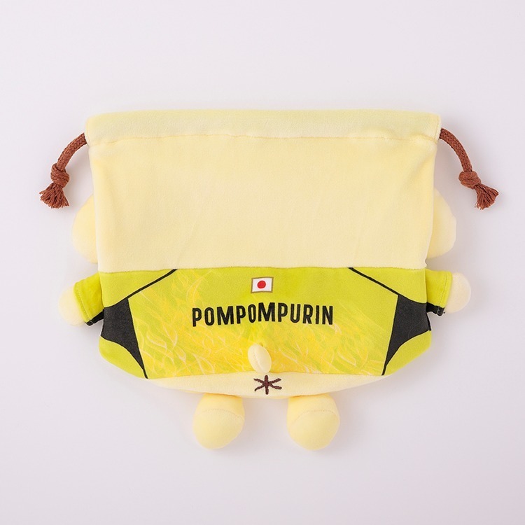 🇯🇵日本國家足球隊 × Sanrio 三麗鷗聯名球衣坐姿造型束口袋 Kitty 大耳狗 布丁狗 美樂蒂 酷洛米 漢頓-細節圖6