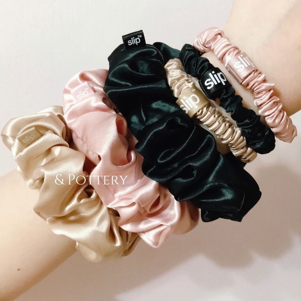 🔥現貨+預購 🇦🇺澳洲 slip 真絲髮圈【盒裝】中/大 款式齊全✨不傷髮 大腸髮圈 絲綢貴婦髮圈-細節圖4