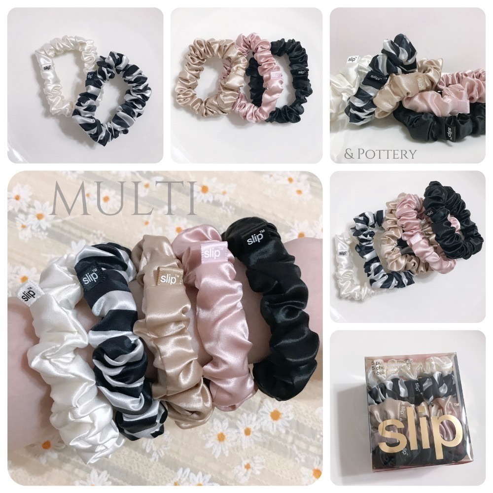 🔥現貨+預購 🇦🇺澳洲 slip 真絲髮圈【盒裝】中/大 款式齊全✨不傷髮 大腸髮圈 絲綢貴婦髮圈-規格圖8