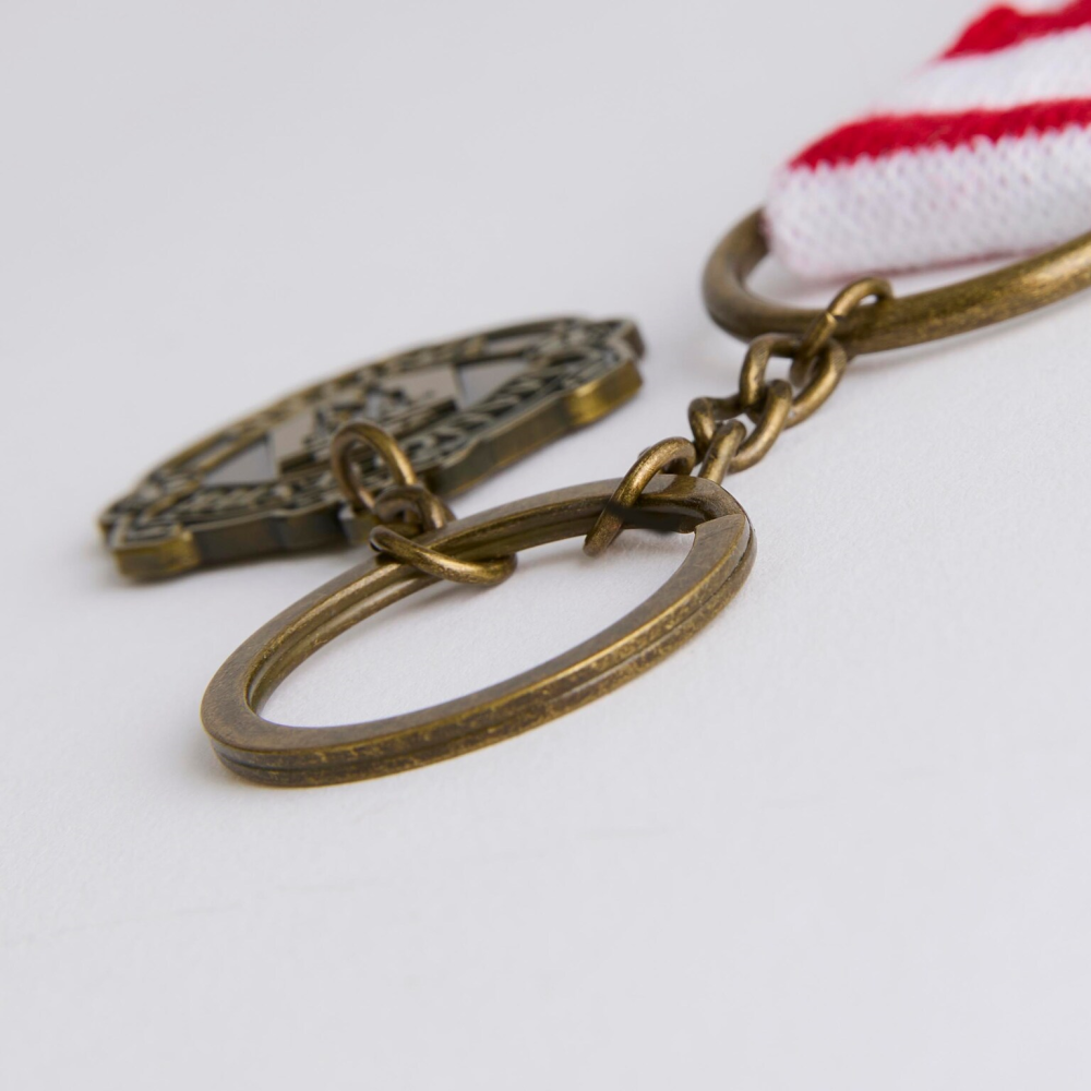 Manchester United 曼聯隊徽紅白圍巾金屬鑰匙圈 英超 曼徹斯特聯足球俱樂部-細節圖4