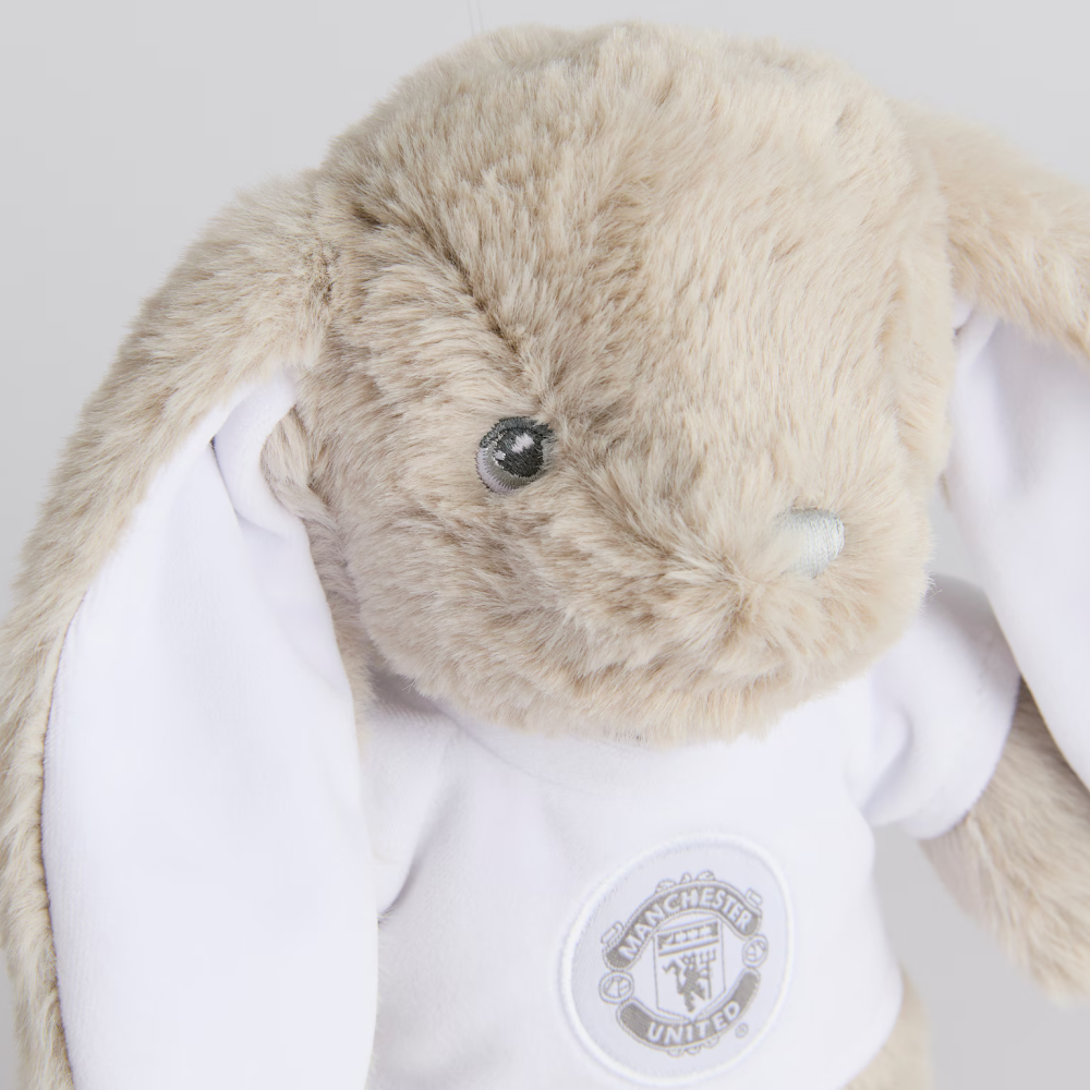 Manchester United 曼聯隊徽長耳兔玩偶 垂耳兔 兔子 絨毛娃娃 英超 曼徹斯特聯足球俱樂部-細節圖8