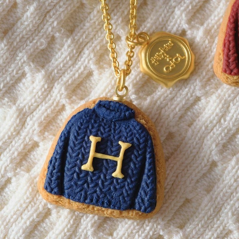 Harry Potter × Q-pot. 衛斯理毛衣糖霜餅乾造型項鍊、吊飾 哈利 榮恩 哈利波特聯名周邊-細節圖2