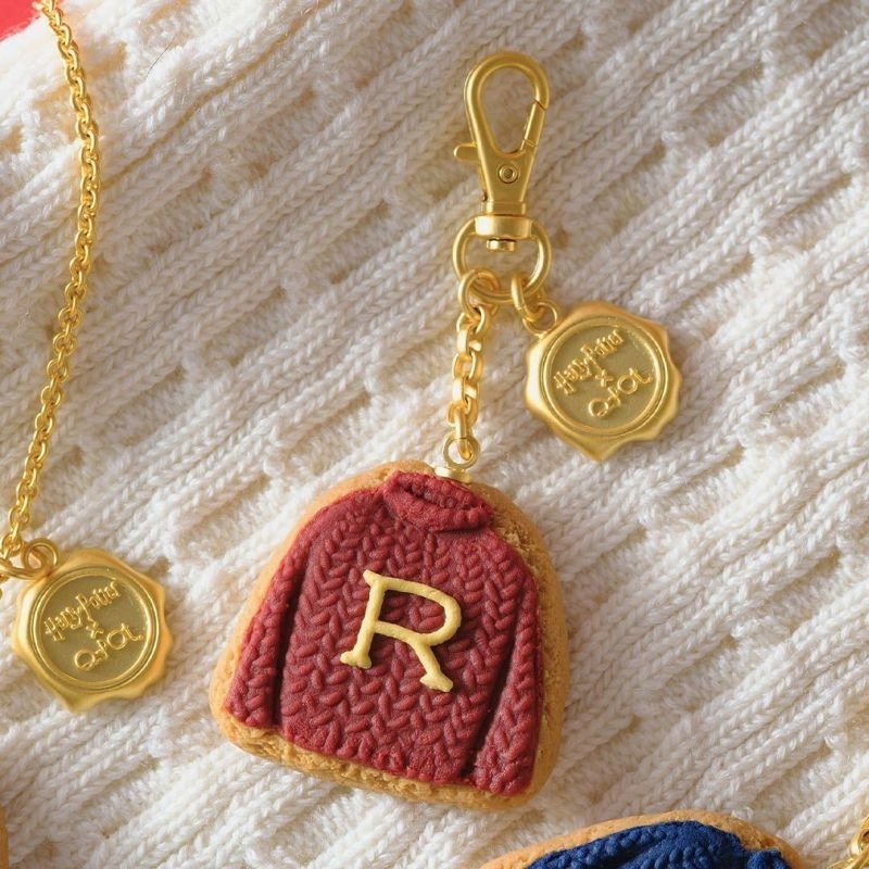 Harry Potter × Q-pot. 衛斯理毛衣糖霜餅乾造型項鍊、吊飾 哈利 榮恩 哈利波特聯名周邊-細節圖5