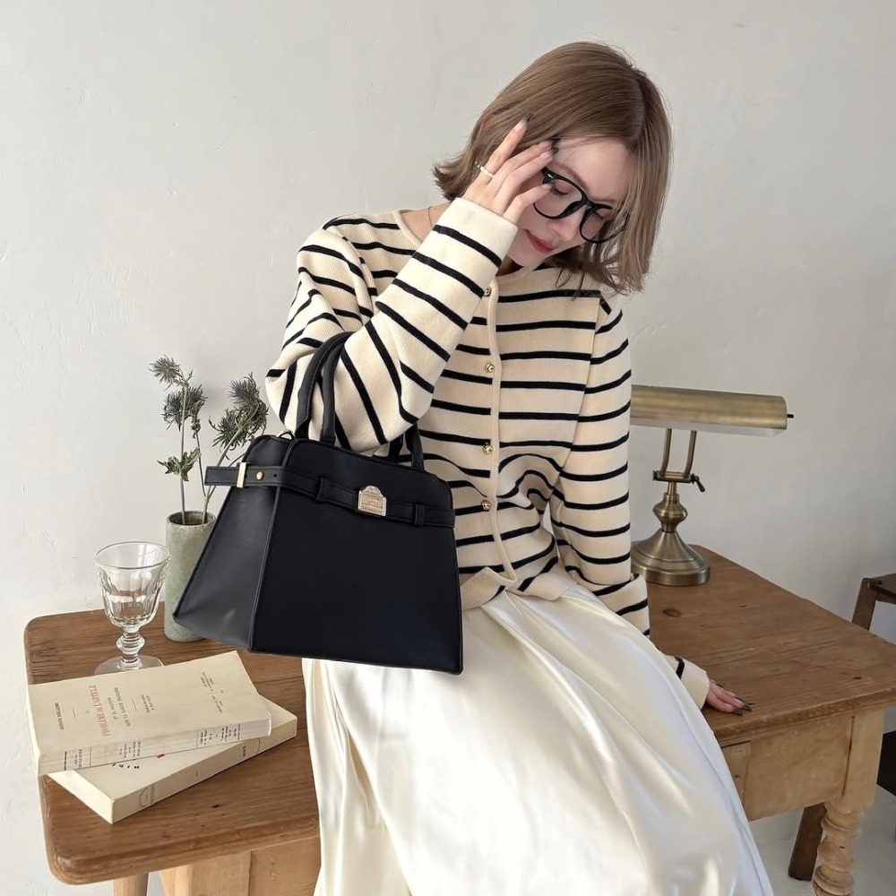 🇯🇵日本 my twilight 浪漫巴黎金屬腰帶肩背包｜手提/側背/斜背包 小眾品牌♡不撞款~-細節圖6