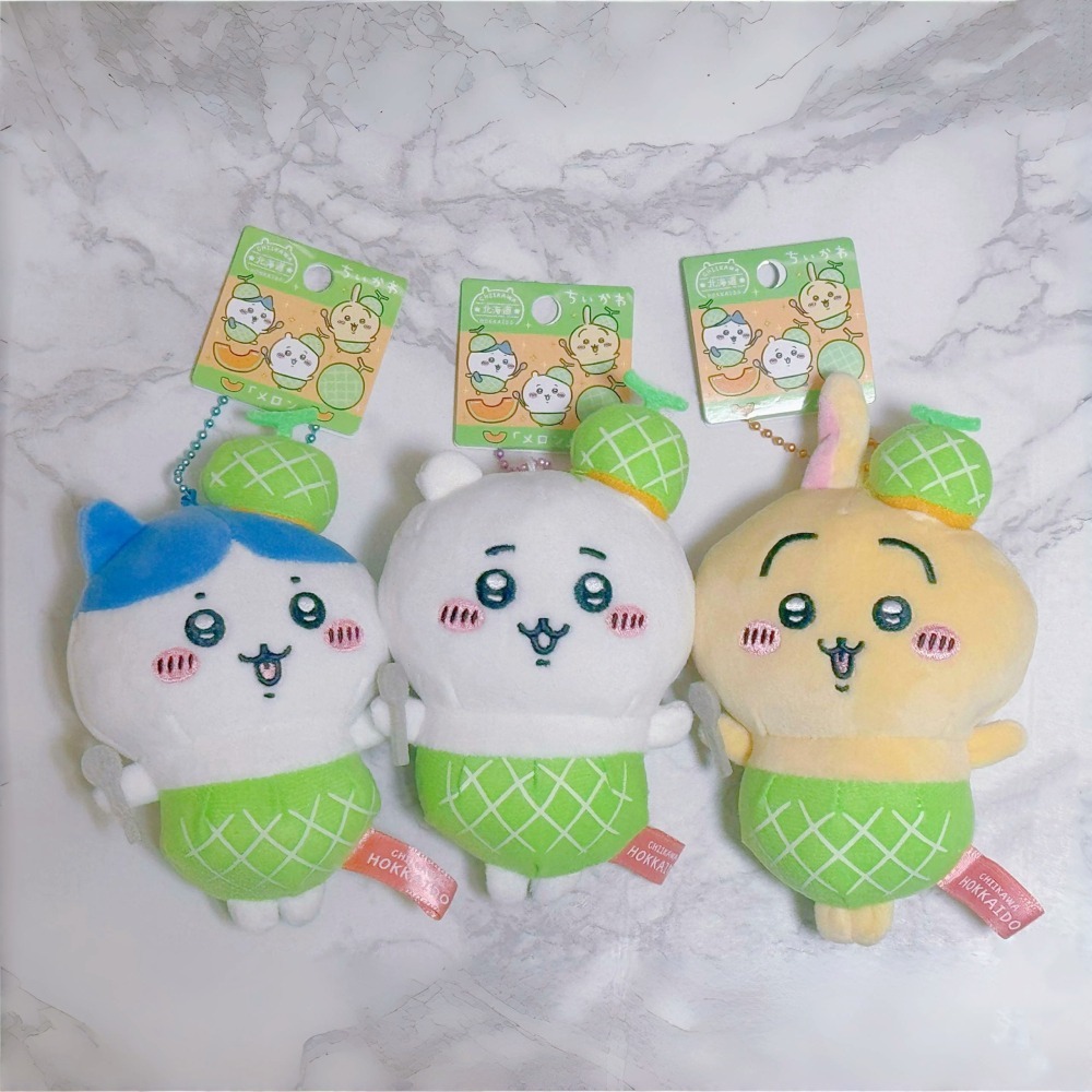 🇯🇵日本 吉伊卡哇 北海道限定吊飾娃娃🍈哈密瓜 吉伊 小八 兔兔/烏薩奇 ちいかわ 地區限定娃 玩偶-細節圖4