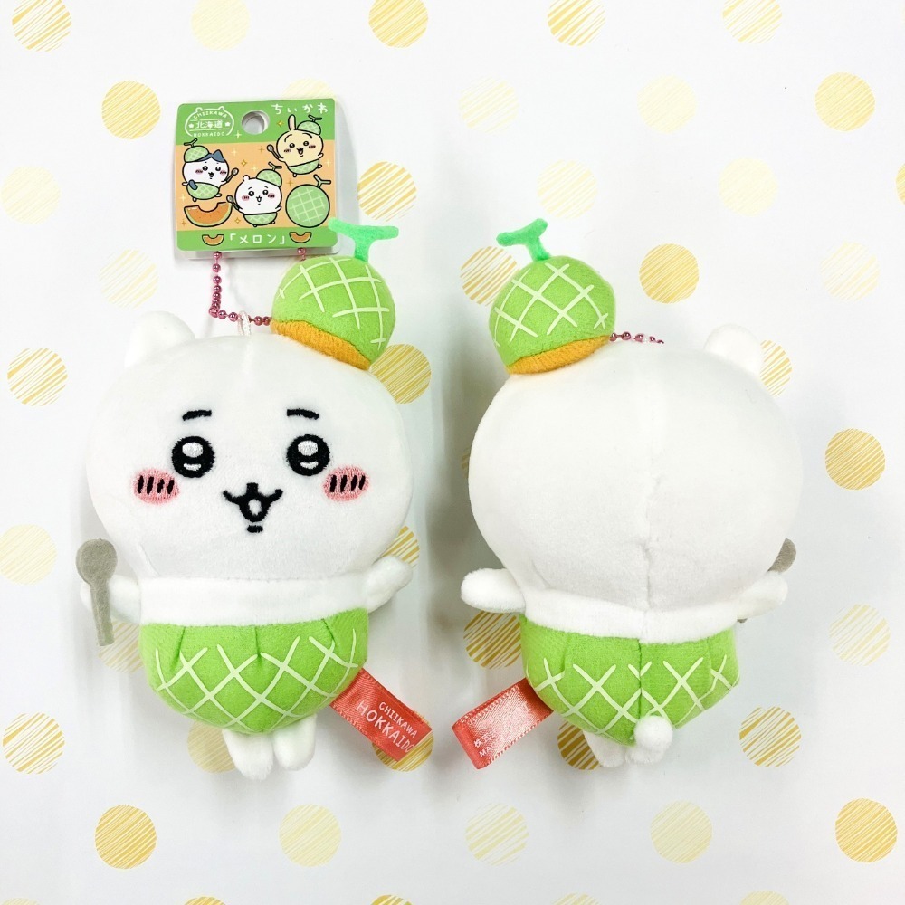 🇯🇵日本 吉伊卡哇 北海道限定吊飾娃娃🍈哈密瓜 吉伊 小八 兔兔/烏薩奇 ちいかわ 地區限定娃 玩偶-規格圖7