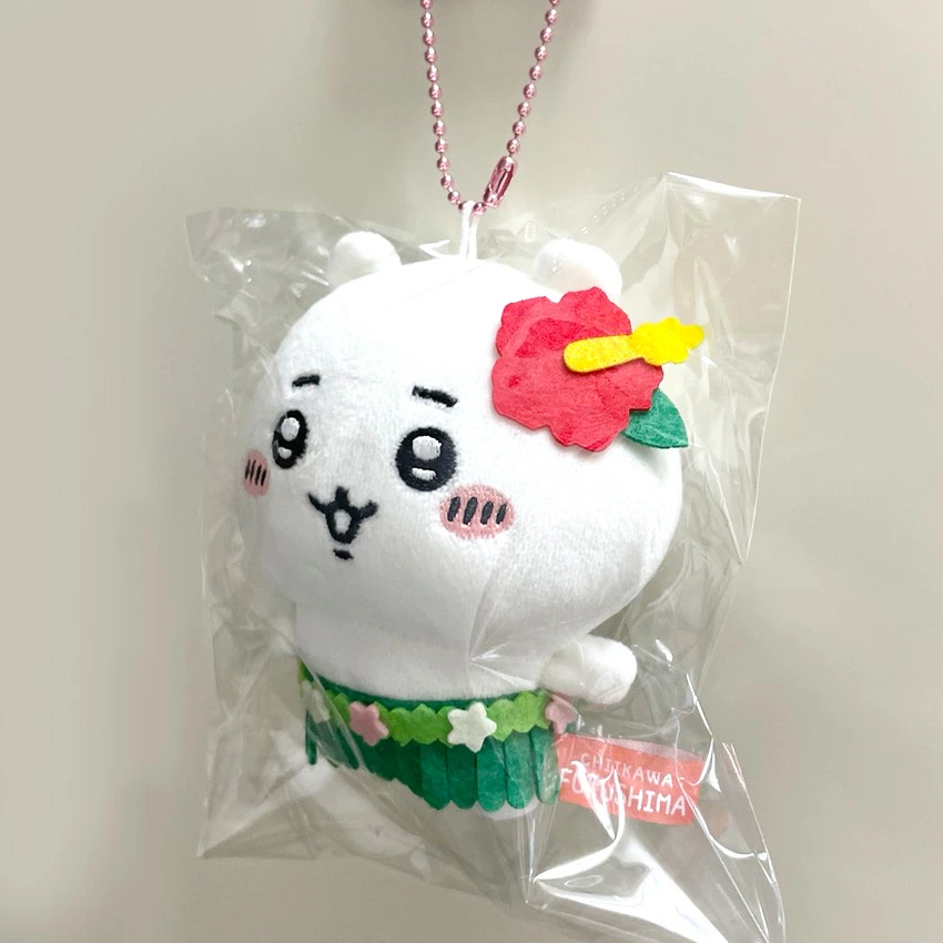 🇯🇵日本 吉伊卡哇 福島限定吊飾娃娃🌴草裙舞 吉伊 小八  ちいかわ chiikawa 地區限定娃 玩偶-細節圖2