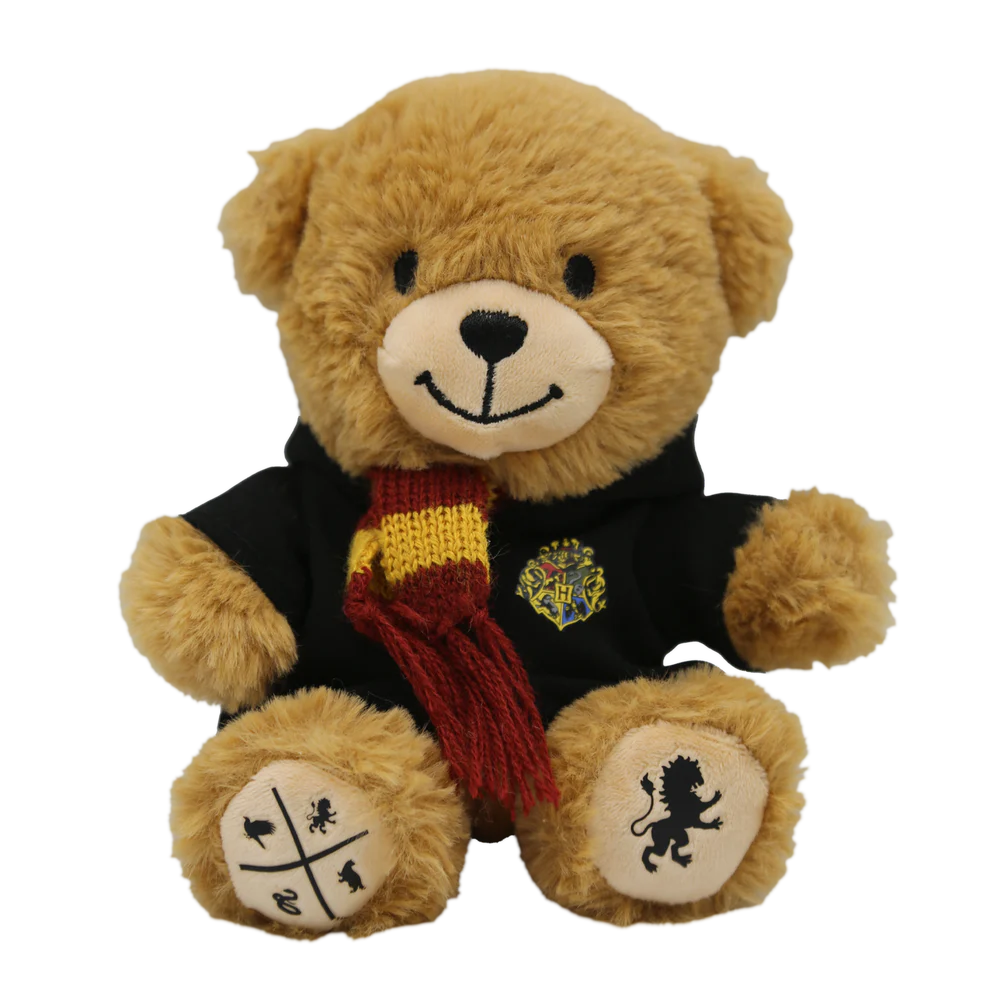 🇬🇧倫敦影城 哈利波特學院袍圍巾泰迪熊玩偶 Harry Potter 葛來分多 史萊哲林 雷文克勞 赫夫帕夫 填充娃-規格圖4