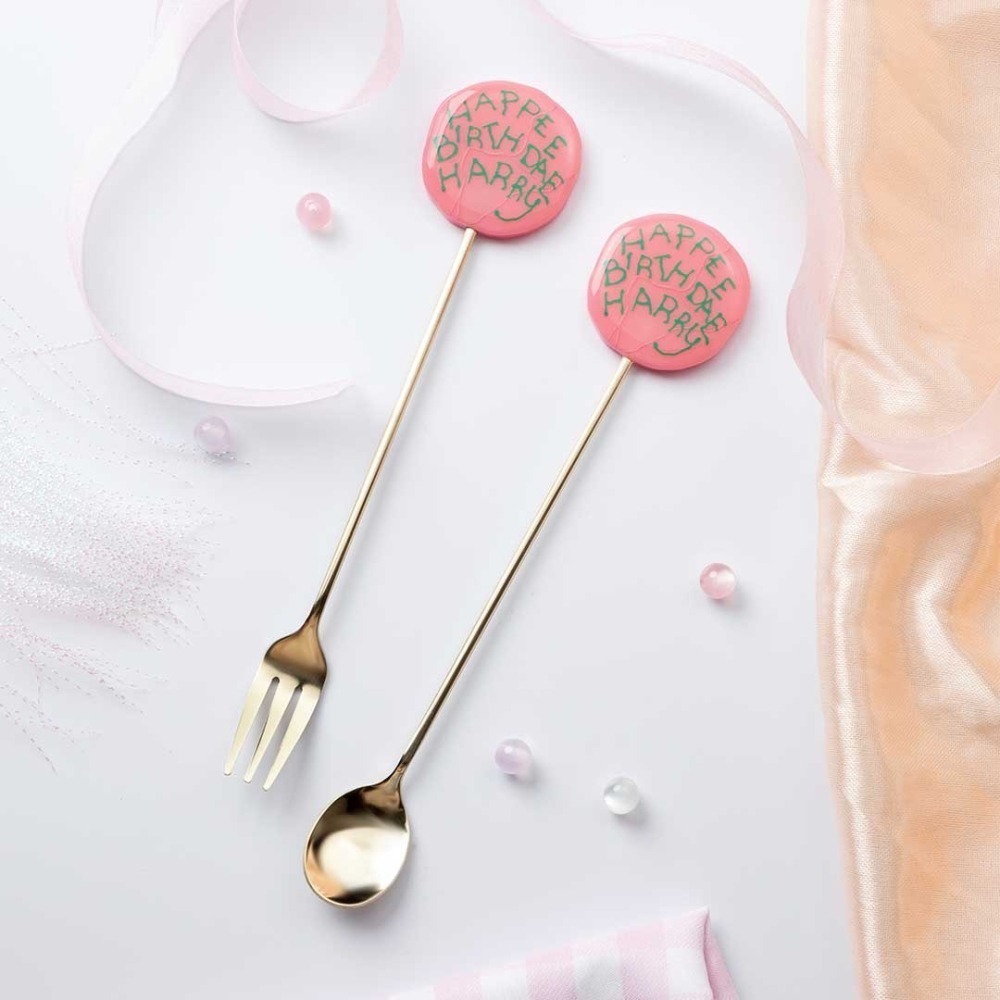 🇯🇵日本 Mahou Dokoro 哈利的生日蛋糕餐具組 湯匙&叉子 茶匙 水果叉 Harry Potter-細節圖7