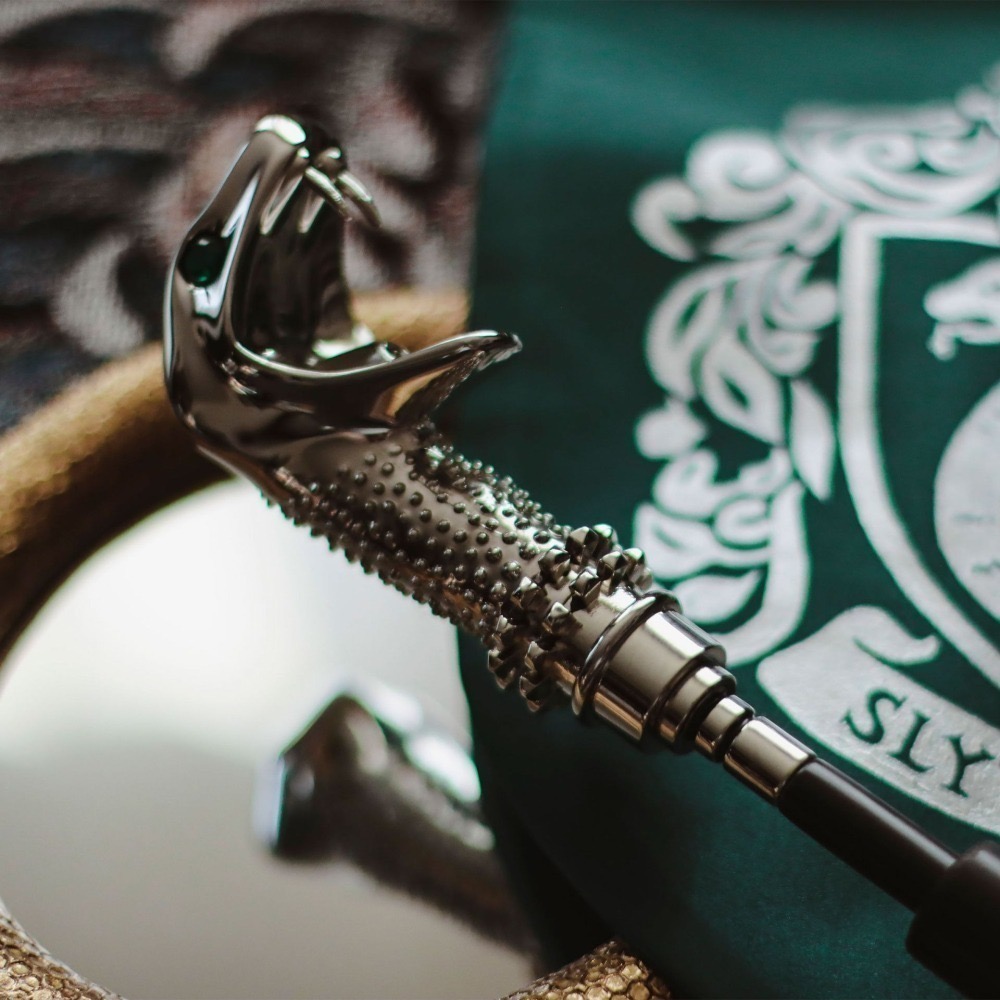 Harry Potter × Noble Collection 魯休斯·馬份的手杖 魔杖 蛇像拐杖 哈利波特周邊-細節圖4