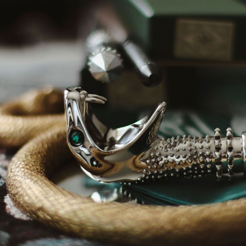 Harry Potter × Noble Collection 魯休斯·馬份的手杖 魔杖 蛇像拐杖 哈利波特周邊-細節圖5