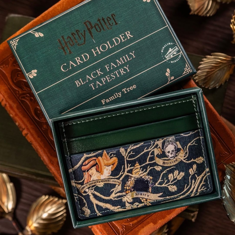 Harry Potter × MinaLima 布萊克家族樹掛毯真皮卡夾 哈利波特-細節圖5