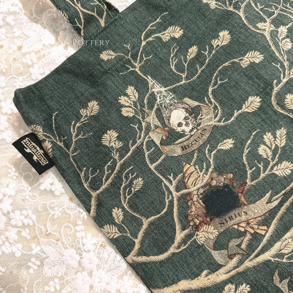 Harry Potter × MinaLima 布萊克家族樹掛毯棉質托特包｜手提/單肩包 哈利波特-細節圖6