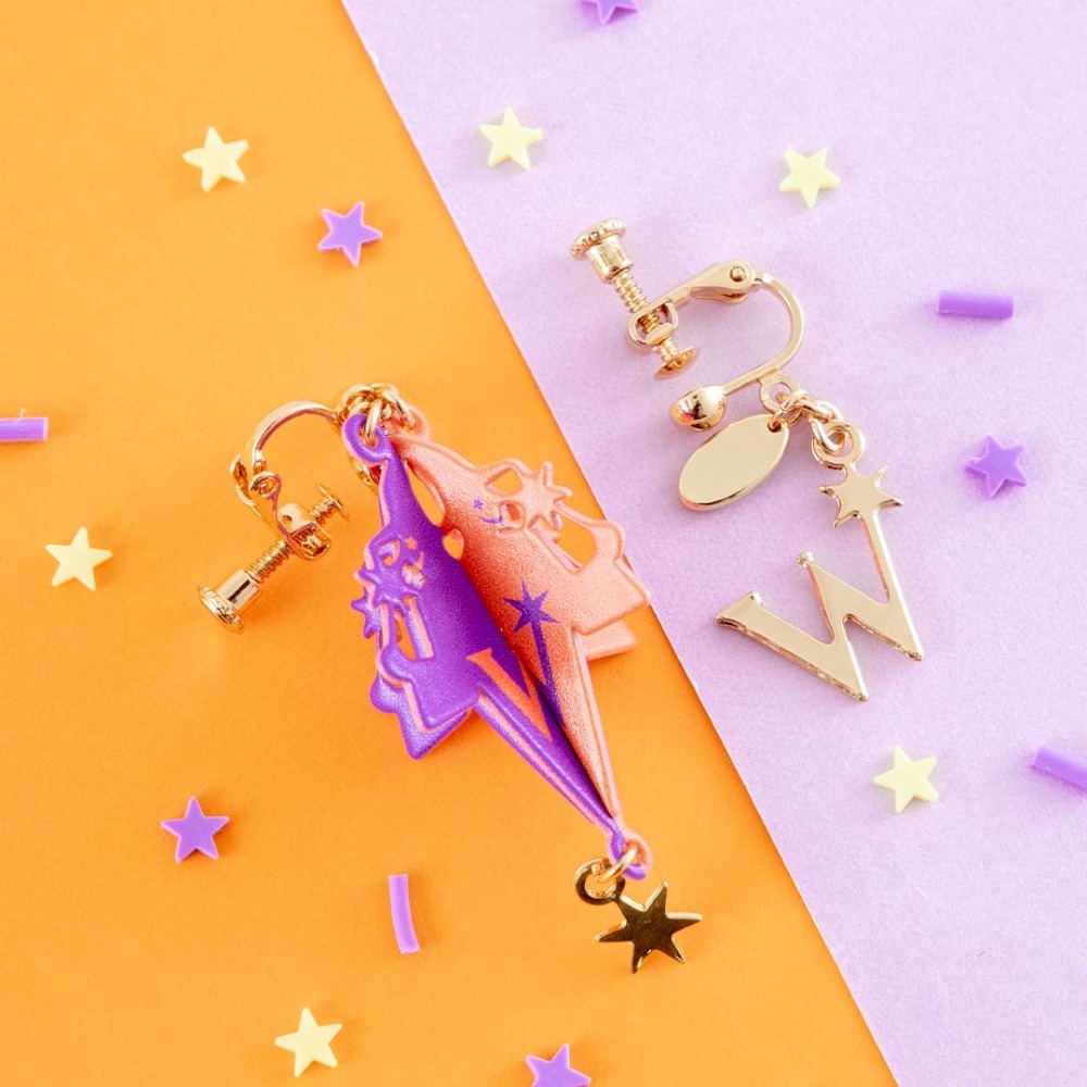 🇯🇵日本 Mahou Dokoro 衛氏巫師法寶店標誌耳環 夾式 針式 弗雷喬治 哈利波特 Harry Potter-規格圖8