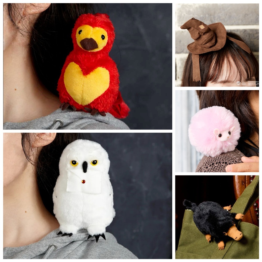 🇯🇵日本 Mahou Dokoro 哈利波特絨毛玩偶夾-玻璃獸、迷你毛毛球、鳳凰佛客使、嘿美、分類帽-細節圖8