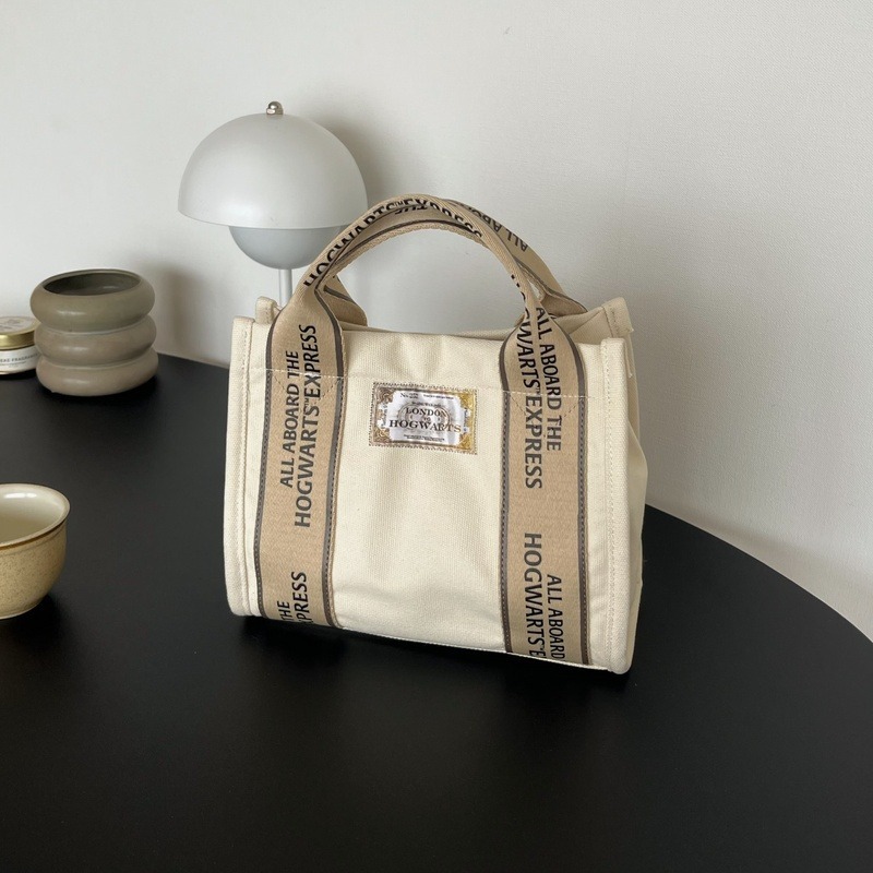Harry Potter × my twilight 霍格華茲特快車迷你帆布托特包｜手提/側背/斜背包 哈利波特周邊-細節圖9