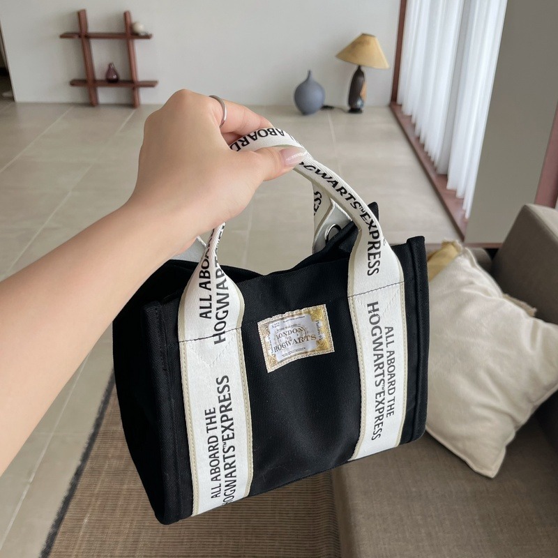 Harry Potter × my twilight 霍格華茲特快車迷你帆布托特包｜手提/側背/斜背包 哈利波特周邊-細節圖10