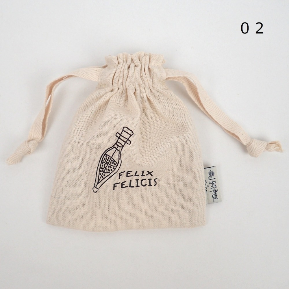 Harry Potter × Flapper 哈利波特素描手繪風棉質束口袋/抽繩包 怪獸與牠們的產地 玻璃獸 貓頭鷹-規格圖11