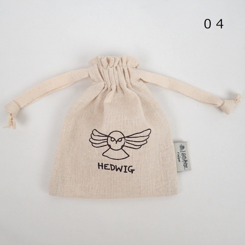 Harry Potter × Flapper 哈利波特素描手繪風棉質束口袋/抽繩包 怪獸與牠們的產地 玻璃獸 貓頭鷹-規格圖11