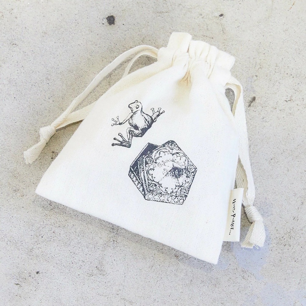 Harry Potter × Flapper 哈利波特手繪風棉質束口袋 抽繩包 收納袋 怪獸與牠們的產地 玻璃獸 貓頭鷹-規格圖11