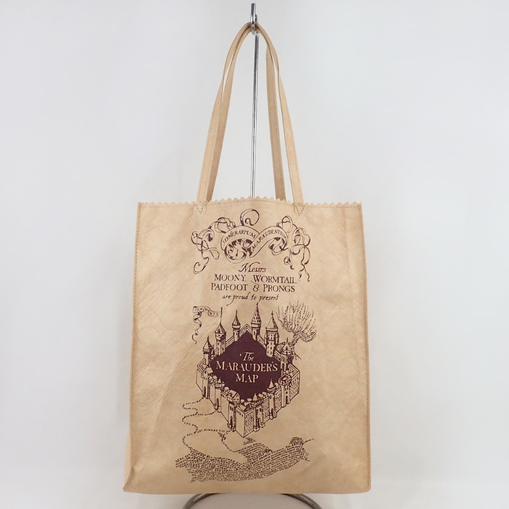 Harry Potter × Flapper 哈利波特聯名HDPE托特包-劫盜地圖、預言家日報｜手提/單肩包 購物袋-規格圖5