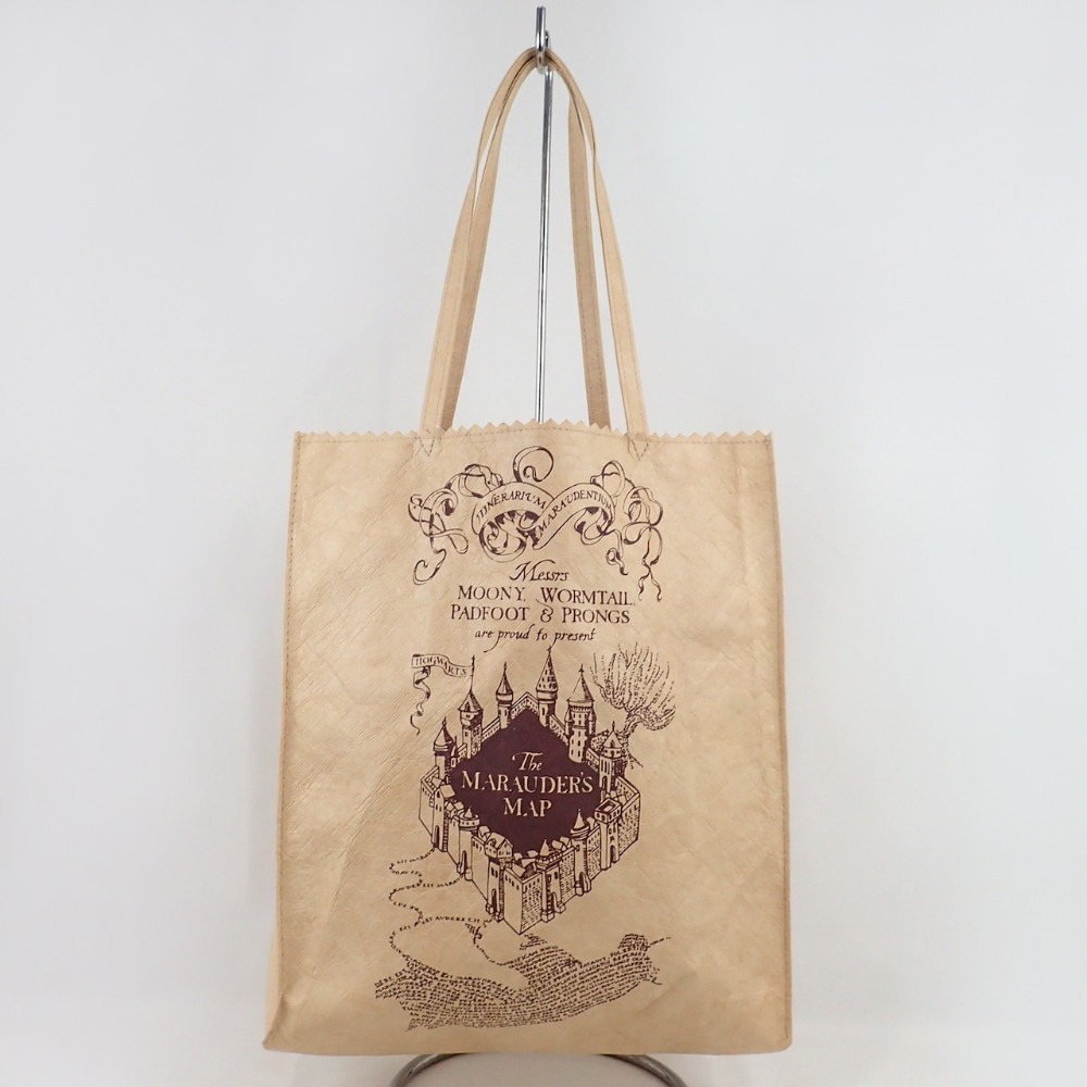 Harry Potter × Flapper 哈利波特聯名HDPE托特包-劫盜地圖、預言家日報｜手提/單肩包 購物袋-規格圖5