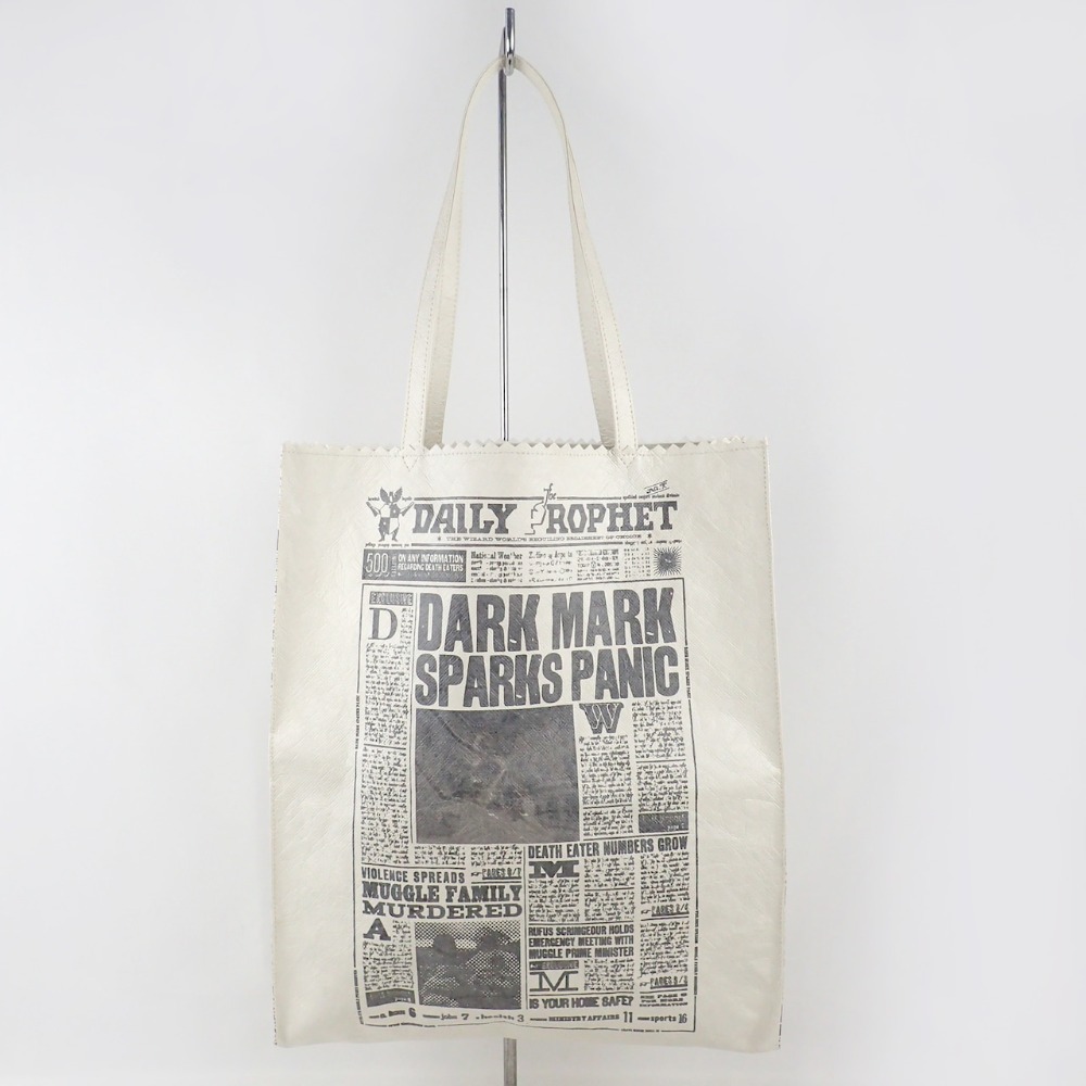 Harry Potter × Flapper 哈利波特聯名HDPE托特包-劫盜地圖、預言家日報｜手提/單肩包 購物袋-規格圖5