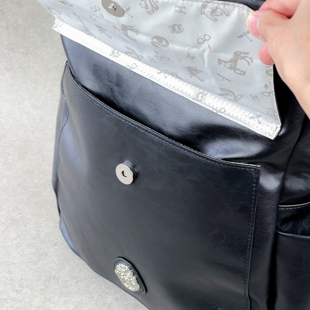 Harry Potter × Flapper 霍格華茲校徽後背包 可收納A4 哈利波特聯名周邊-細節圖10