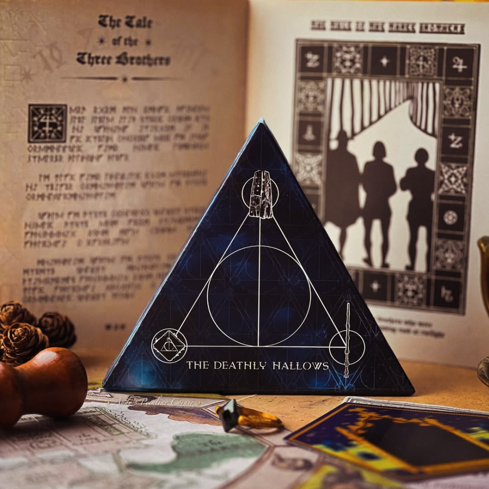 🇬🇧英國 哈利波特 死神的聖物標誌項鍊收藏禮盒 Harry Potter-細節圖3