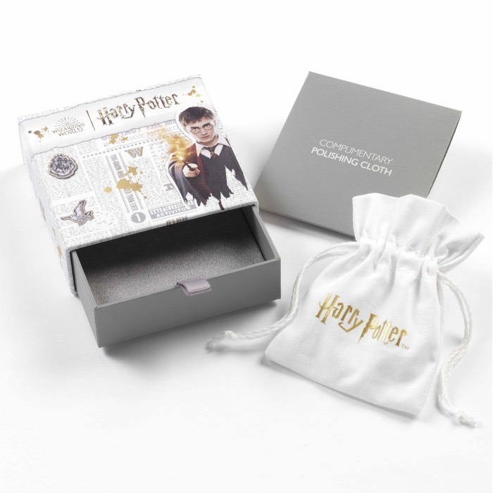 🇬🇧英國 哈利波特 925純銀水晶耳環-雷文克勞冠冕、鳳凰佛客使 Harry Potter-細節圖2