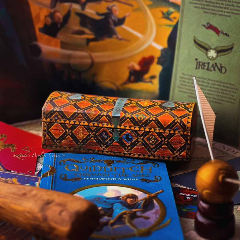 🇬🇧英國 哈利波特 魁地奇金探子項鍊+耳環收藏禮盒 Harry Potter-細節圖3