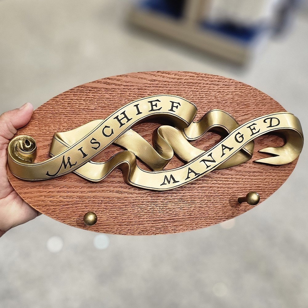 🇺🇸美國 奧蘭多環球影城 哈利波特魔杖展示架 英國魔法部、黑魔標記、劫盜地圖(壁掛式) Harry Potter周邊-細節圖9