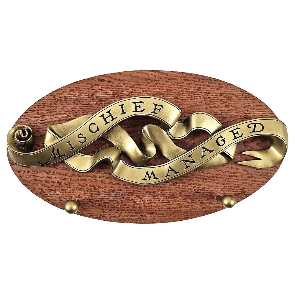 🇺🇸美國 奧蘭多環球影城 哈利波特魔杖展示架 英國魔法部、黑魔標記、劫盜地圖(壁掛式) Harry Potter周邊-規格圖11