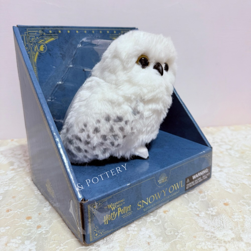 🇯🇵日本 USJ大阪環球影城 互動式絨毛機器雪貓頭鷹/雪鴞 嘿美 哈利波特 Harry Potter-細節圖2