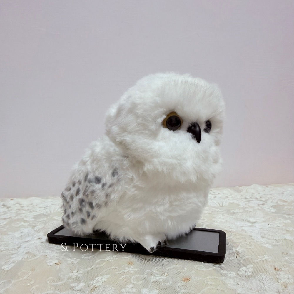 🇯🇵日本 USJ大阪環球影城 互動式絨毛機器雪貓頭鷹/雪鴞 嘿美 哈利波特 Harry Potter-細節圖3