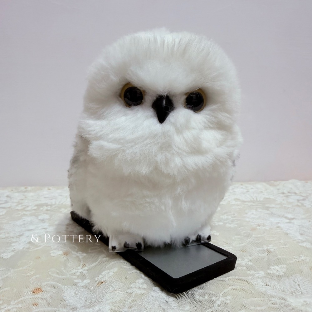 🇯🇵日本 USJ大阪環球影城 互動式絨毛機器雪貓頭鷹/雪鴞 嘿美 哈利波特 Harry Potter-細節圖4