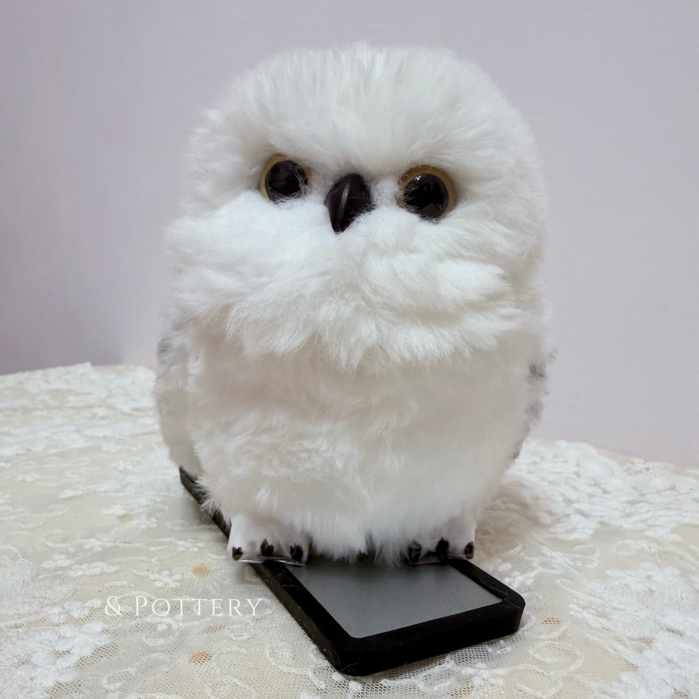 🇯🇵日本 USJ大阪環球影城 互動式絨毛機器雪貓頭鷹/雪鴞 嘿美 哈利波特 Harry Potter-細節圖5