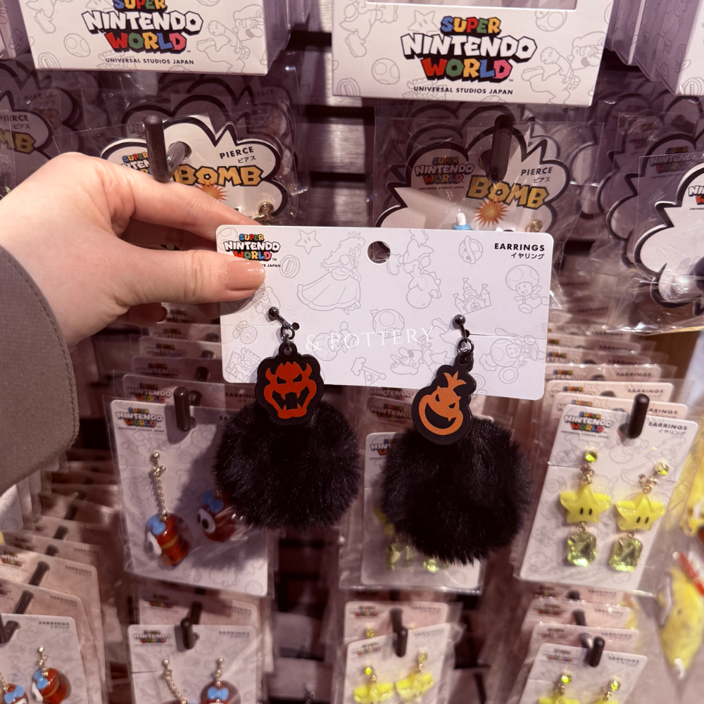 🇯🇵日本 USJ大阪環球影城 超級瑪利歐夾式耳環-無敵星星、問號磚塊、嘿呵、庫巴 & 庫巴二世 超級任天堂世界-細節圖7